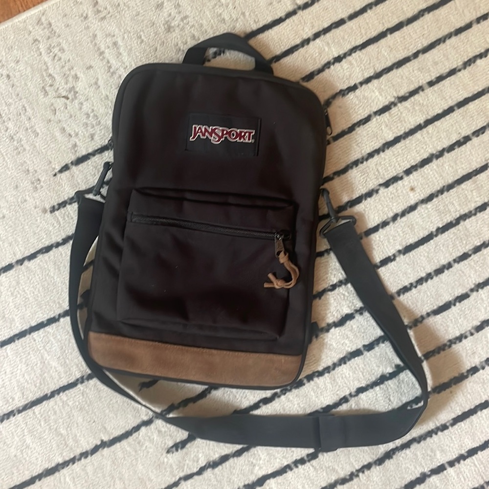 Jansport laptop bag cross body/ backpack
